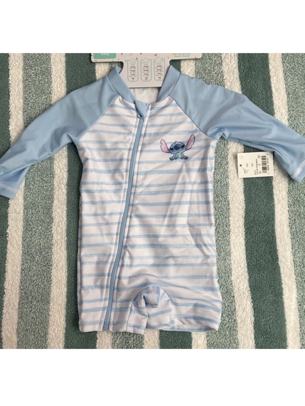 Disney Baby Swimsuit-Stitch -6mo OR 9mo (1 Of Each Size Available)